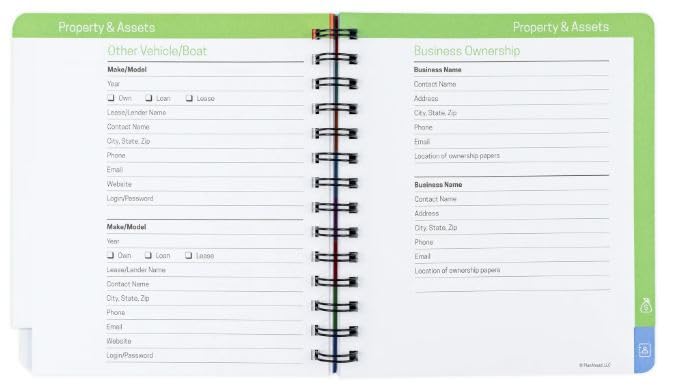 See it Bigger Life & Care Directory Planner | 7x7.5 | Track: Emergency Info. - Passwords - Utilities - Finances - Health