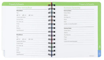 See it Bigger Life & Care Directory Planner | 7x7.5 | Track: Emergency Info. - Passwords - Utilities - Finances - Health