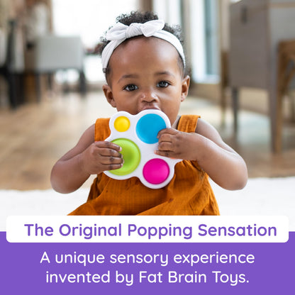 Fat Brain Toys Original Dimpl Brand Baby Toy, Sensory Toys for Babies 10 Months+, Interactive Baby Toys, Fidget Toys, 1 Piece