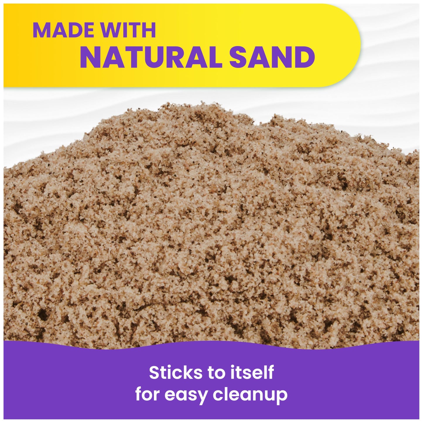 Kinetic Sand, 3.25lbs Beach Play Sand, Amazon Exclusive, Easter Basket Stuffers, Moldable Sensory Toys for Kids, Resealable Bag (Packaging May Vary)