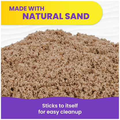 Kinetic Sand, 3.25lbs Beach Play Sand, Amazon Exclusive, Easter Basket Stuffers, Moldable Sensory Toys for Kids, Resealable Bag (Packaging May Vary)