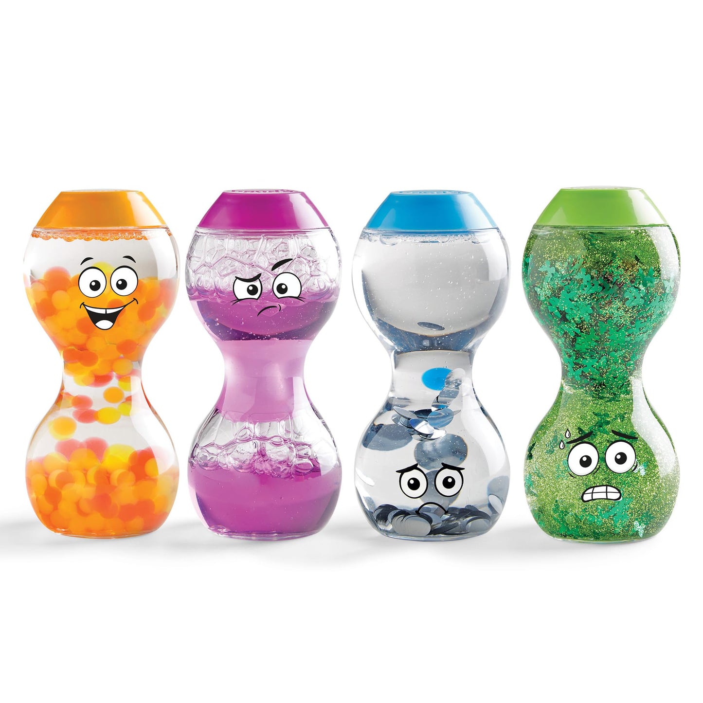 hand2mind Express Your Feelings Sensory Bottles- Secondary Emotions, Toddler Sensory Toys, Quiet Fidgets for Classroom, Calm Down Corner Supplies, Social Emotional Learning, Mindfulness for Kids
