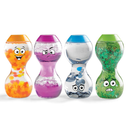 hand2mind Express Your Feelings Sensory Bottles- Secondary Emotions, Toddler Sensory Toys, Quiet Fidgets for Classroom, Calm Down Corner Supplies, Social Emotional Learning, Mindfulness for Kids