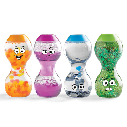 hand2mind Express Your Feelings Sensory Bottles- Secondary Emotions, Toddler Sensory Toys, Quiet Fidgets for Classroom, Calm Down Corner Supplies, Social Emotional Learning, Mindfulness for Kids
