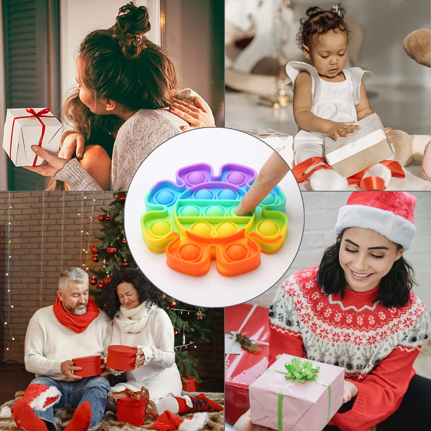 Fidget Simple Fidget Pack, 35pcs Fidget Toys Set with Popping Fidget Sensory Toys for Kids and Adults, Stress Relief Kit Gifts for Party Favors Classroom Prizes Easter Basket Stuffers Egg Fillers