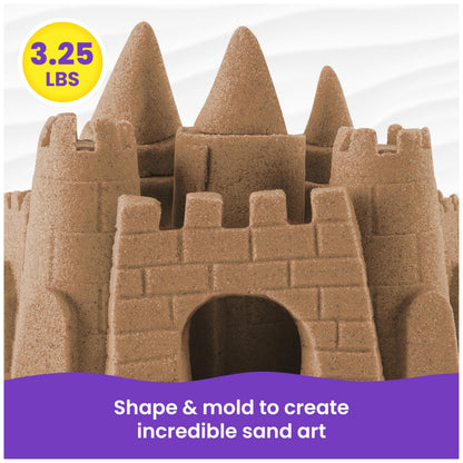 Kinetic Sand, 3.25lbs Beach Play Sand, Amazon Exclusive, Easter Basket Stuffers, Moldable Sensory Toys for Kids, Resealable Bag (Packaging May Vary)
